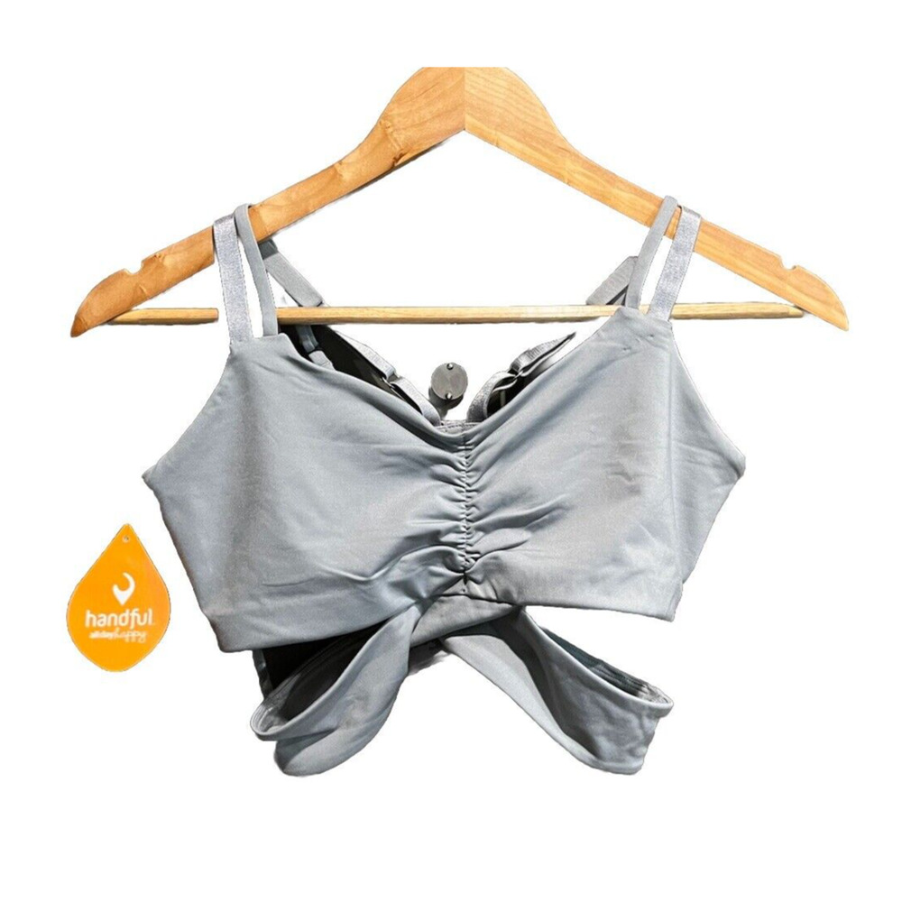 Handful Gray Bound and Determined Women's Sports Bra Size S (34-36 A-C+)‎